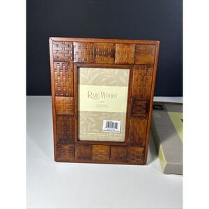 Burnes Of Boston Rare Woods Photo Frames Basketweave Thonet Rattan 4x6